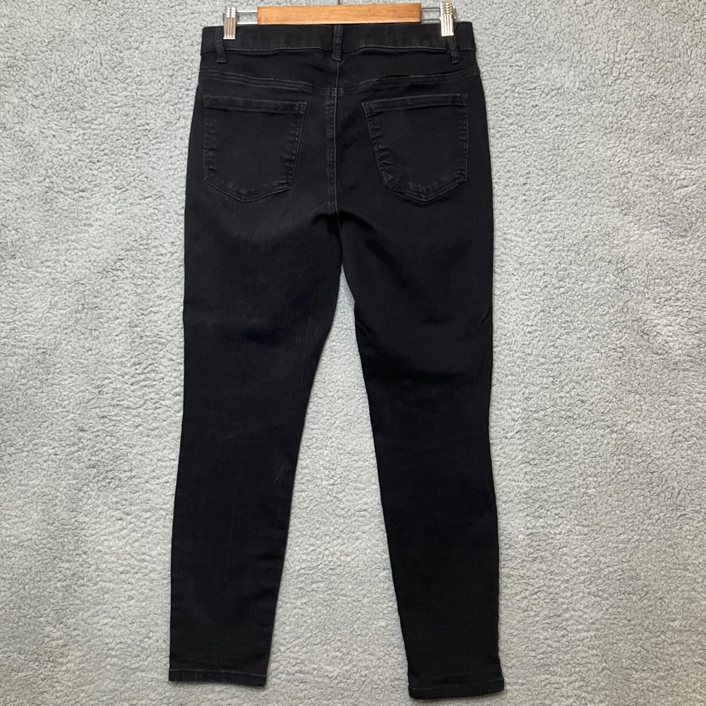 d.jeans High Rise Repreve Jeans Women 10 Black Denim Skinny Stretch Minimal - Picture 2 of 7